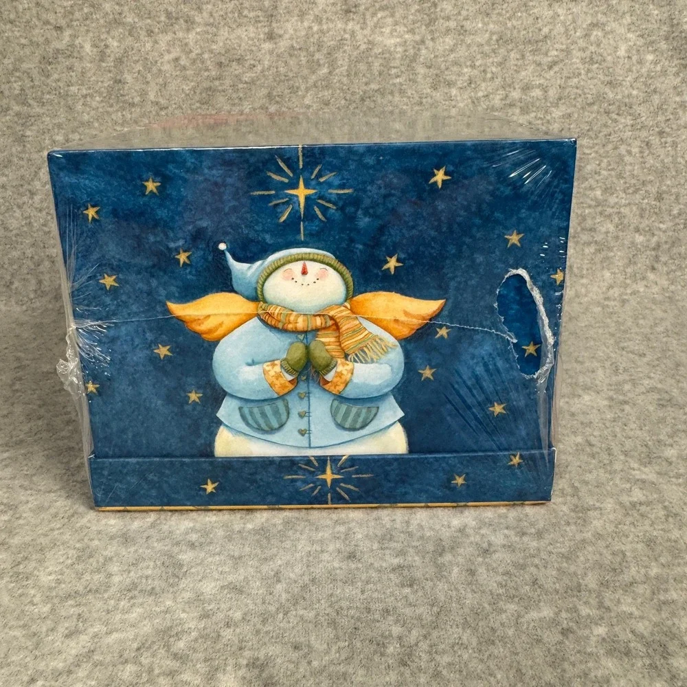 Lindy Bowman Vintage 5-Piece Christmas Nesting Gift Box Set Original Packaging